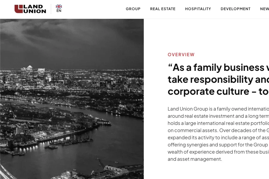 Land Union Group website
